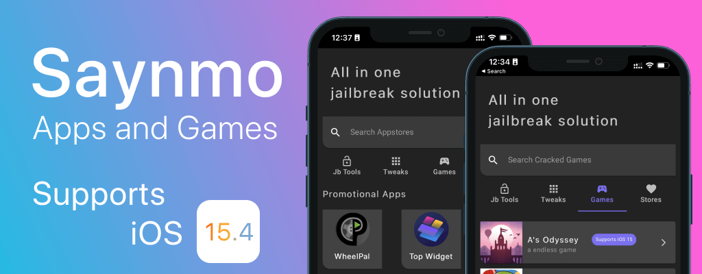 Saynmo - Jailbreak Apps, Games and Hacked Apps for IOS 15.4