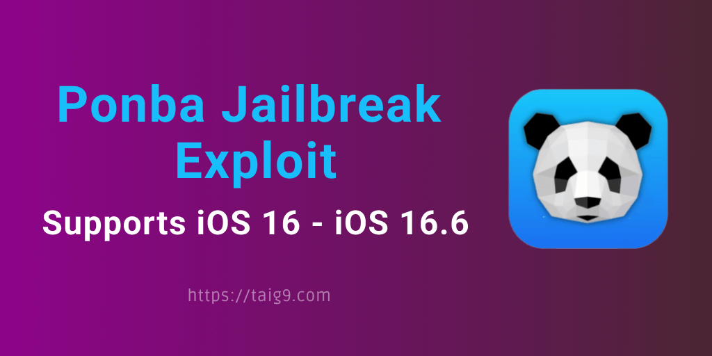 Ponba Jailbreak Exploit Free IPA Available